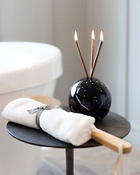 Black Marble Vase Neva Collection