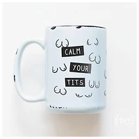 CALM YOUR TITS - MUG - PRAIRIE CHICK PRINTS