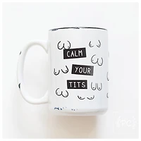 CALM YOUR TITS - MUG - PRAIRIE CHICK PRINTS