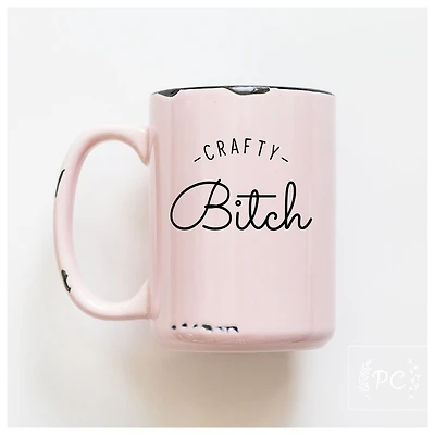 CRAFTY BITCH - MUG - PRAIRIE CHICK PRINTS