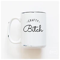CRAFTY BITCH - MUG - PRAIRIE CHICK PRINTS