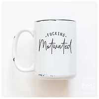 FUCKING MOTIVATED - MUG - PRAIRIE CHICK PRINTS
