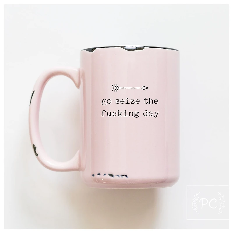 GO SEIZE THE DAY - MUG - PRAIRIE CHICK PRINTS