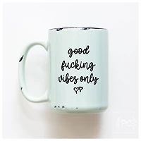 GOOD VIBES ONLY - MUG - PRAIRIE CHICK PRINTS