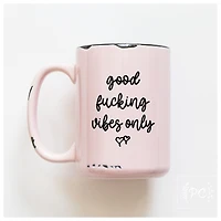 GOOD VIBES ONLY - MUG - PRAIRIE CHICK PRINTS
