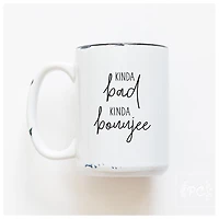 KINDA BAD KINDA BOUJEE - MUG - PRAIRIE CHICK PRINTS