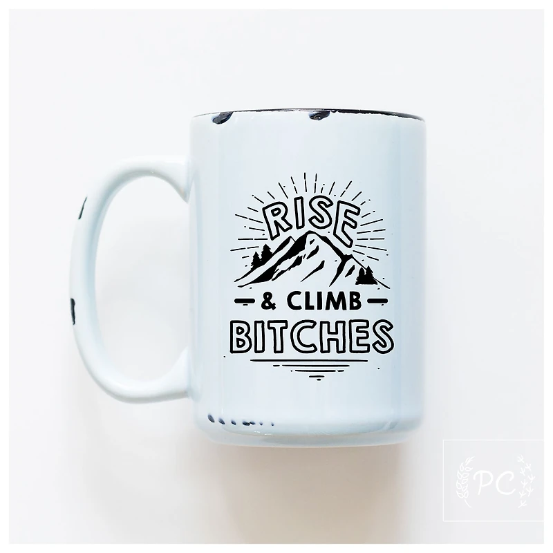 RISE AND CLIMB - MUG - PRAIRIE CHICK PRINTS