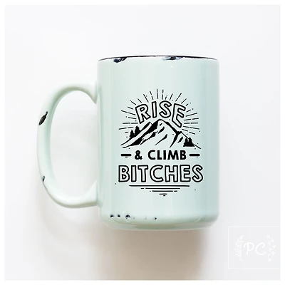 RISE AND CLIMB - MUG - PRAIRIE CHICK PRINTS
