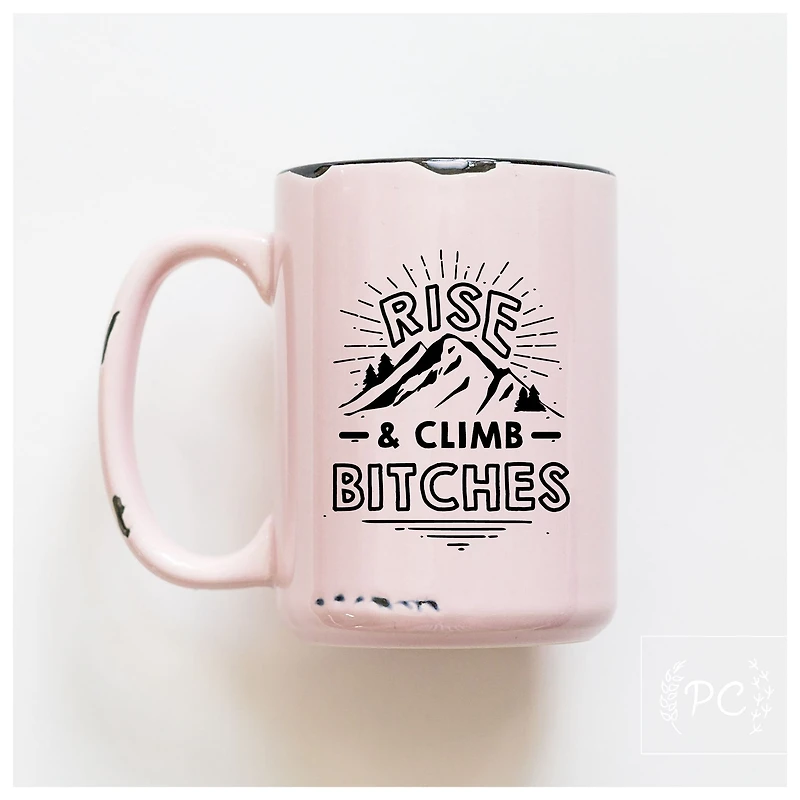 RISE AND CLIMB - MUG - PRAIRIE CHICK PRINTS