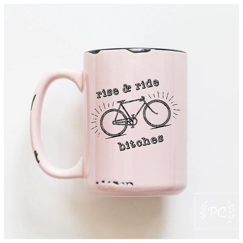 RISE AND RIDE - MUG - PRAIRIE CHICK PRINTS