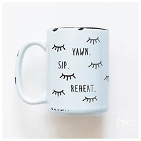 YAWN SIP REHEAT - MUG - PRAIRIE CHICK PRINTS