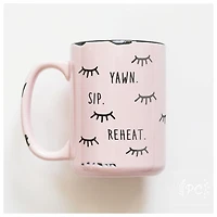 YAWN SIP REHEAT - MUG - PRAIRIE CHICK PRINTS