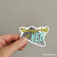 Having A Ball Vinyl Sticker