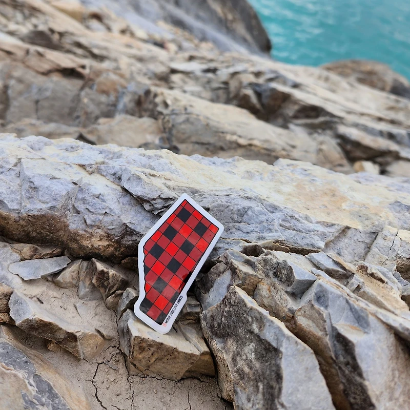 Alberta Buffalo Plaid Vinyl Sticker