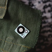 Turn Table Pin - Morse Code Love