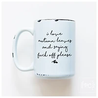 I LOVE AUTUMN LEAVES - MUG - PRAIRIE CHICK PRINTS