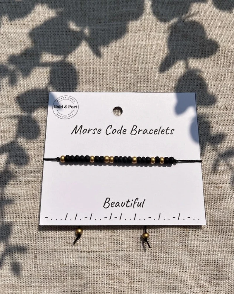Beautiful Morse Code Bracelet