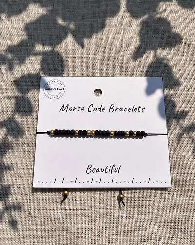 Beautiful Morse Code Bracelet