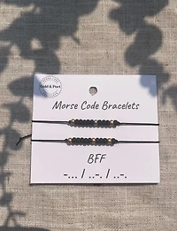 BFF Morse Code Bracelets