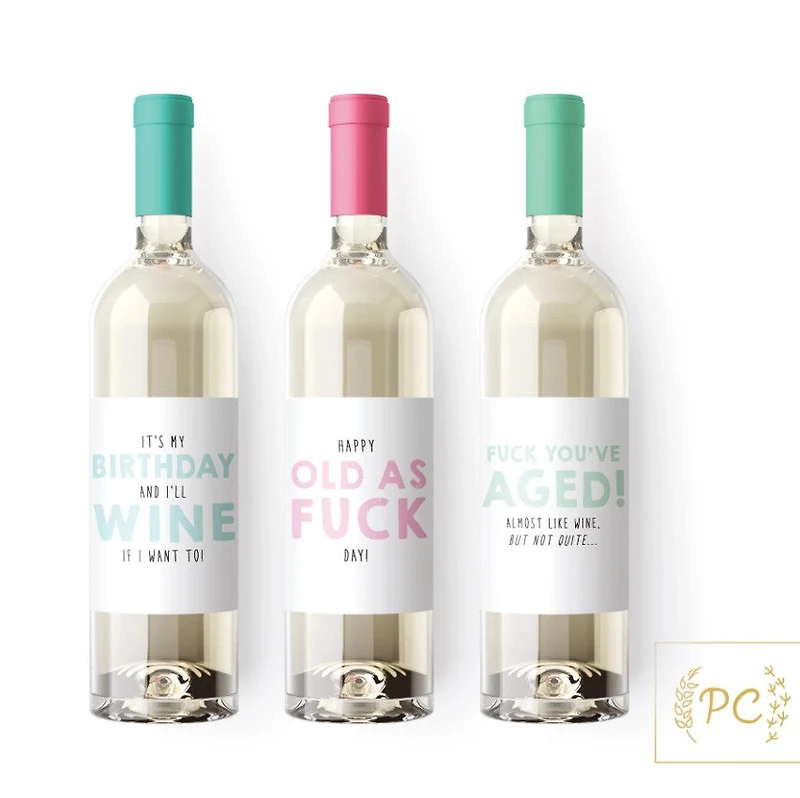 Birthday Bottle Labels