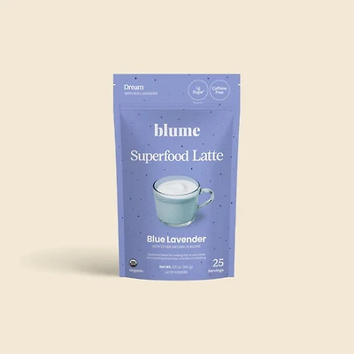 Superfood Latte Powder Blue Lavender Blend
