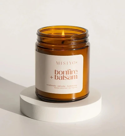 Bonfire & Balsam 9oz Candle / Misiyo Candle Co