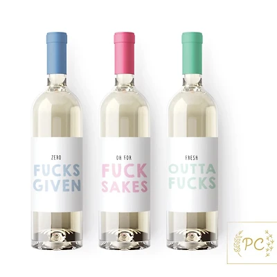 F-Bomber Bottle Labels