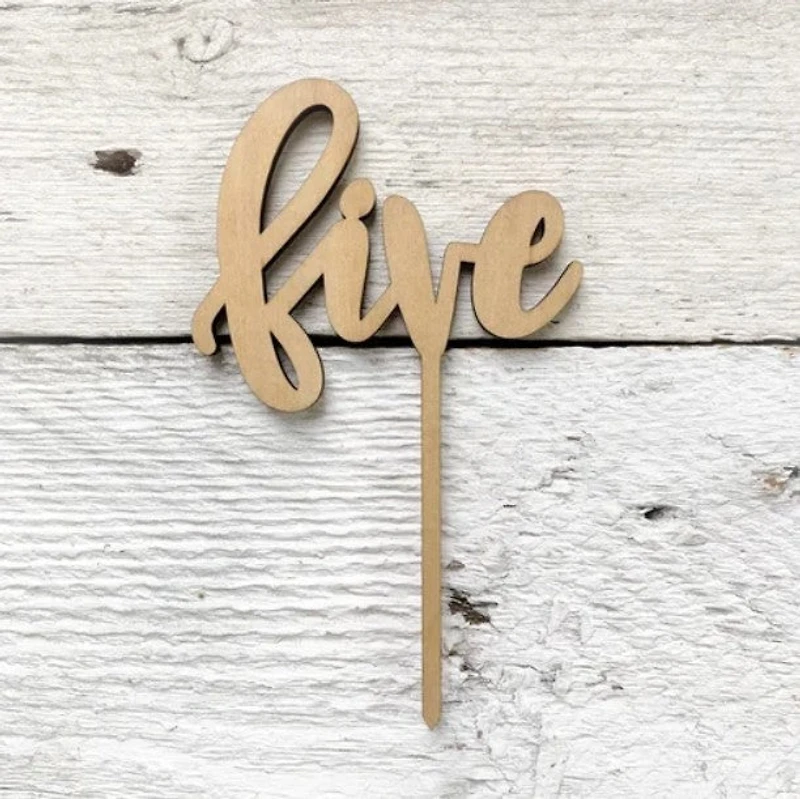 Five Cake Topper