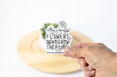 Flowers Don't Grow Magnet