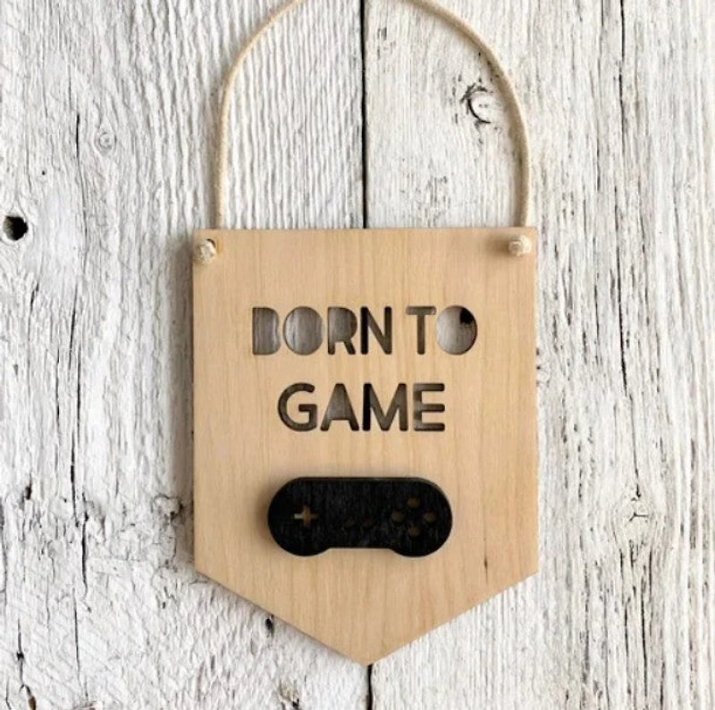 Born To Game 3D Wall Hanging