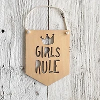 Girls Rule Wall Hanging
