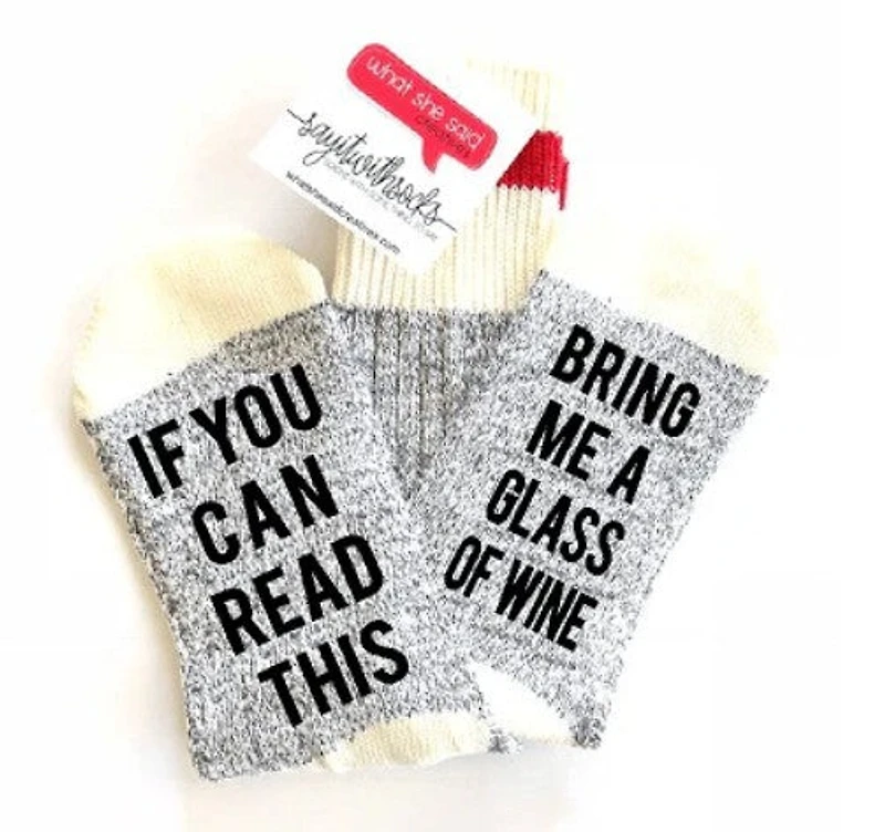Glass Of Wine Socks