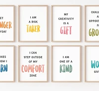 Printed Growth Mindset Mantra 8pk Set - Alberta Press and Paper