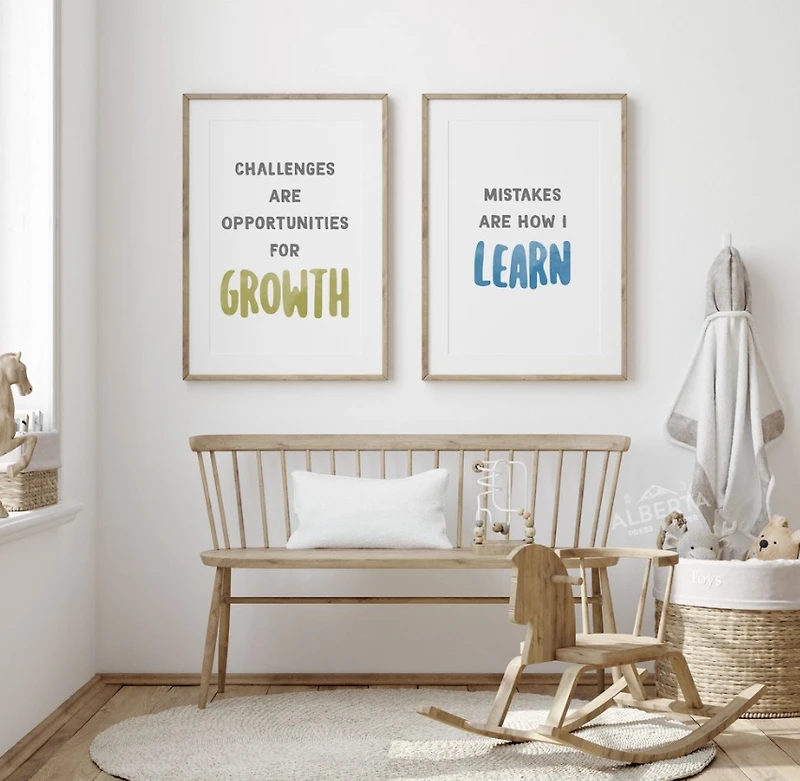 Printed Growth Mindset Mantra 8pk Set - Alberta Press and Paper