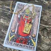 The Hierophant Tarot Necklace