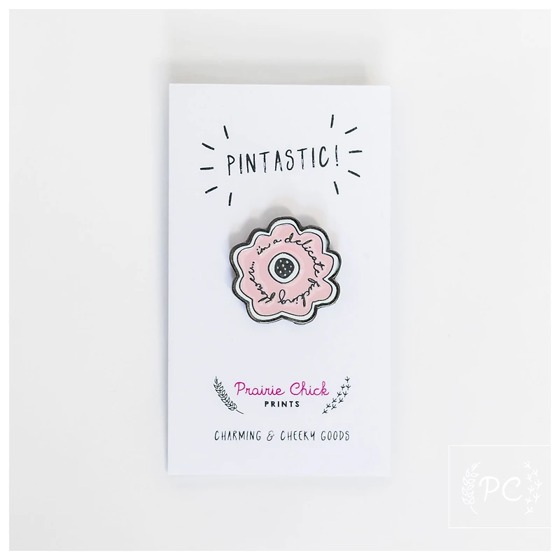 Delicate Fucking Flower Enamel Pin