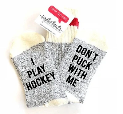 I Play Hockey Socks