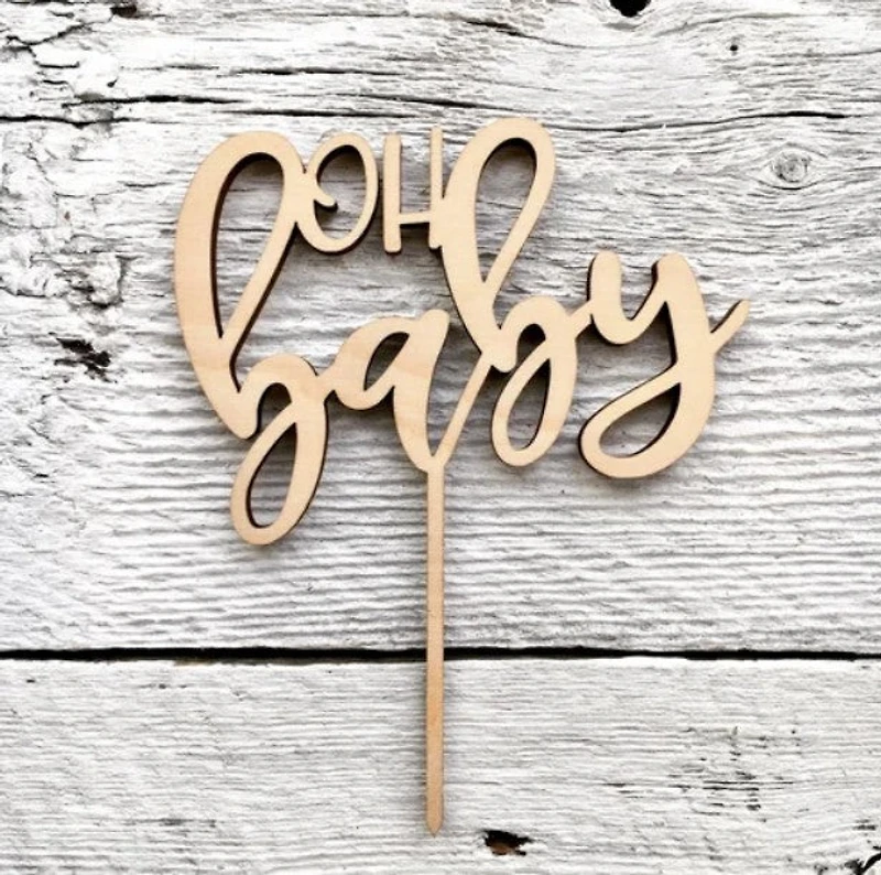 Oh Baby Cake Topper