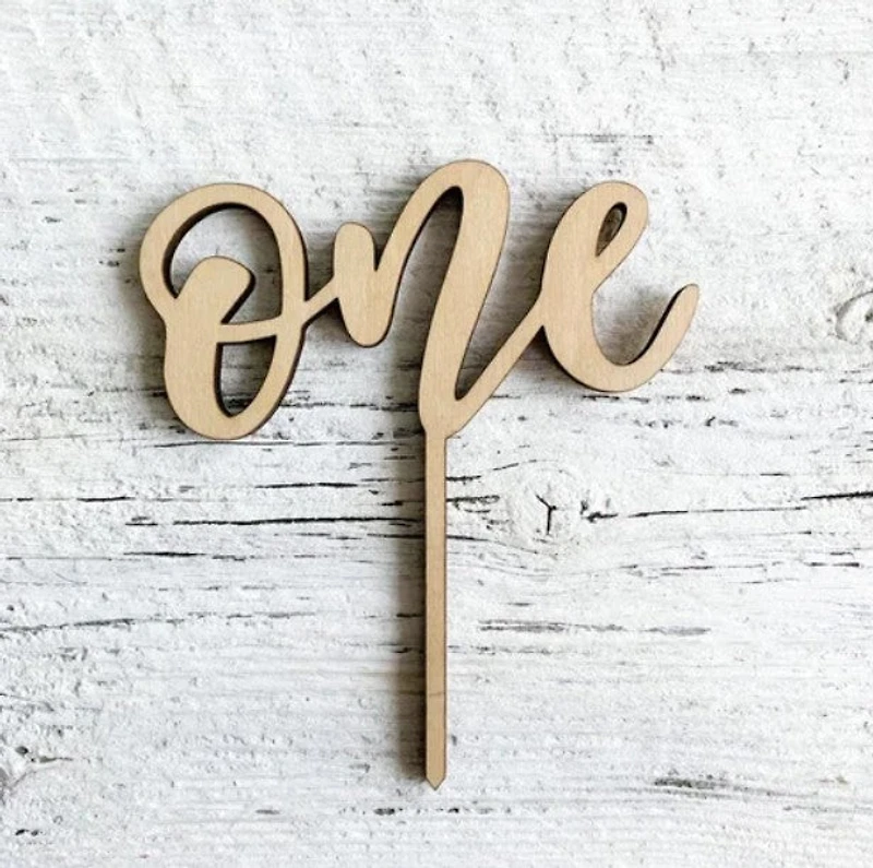 One Cake Topper