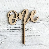 One Cake Topper