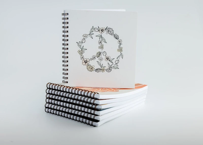 Peace Sign Square Notebook