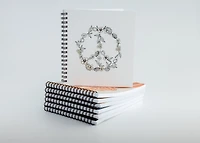 Peace Sign Square Notebook