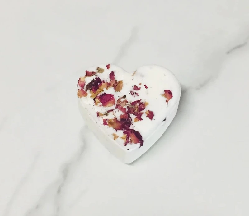 Rose Champagne (Heart) Bath Bomb