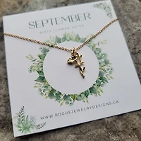 September Birth Flower Necklace