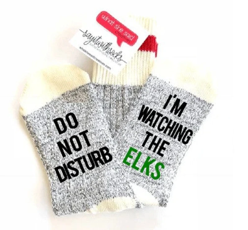 Watching The Elks Socks