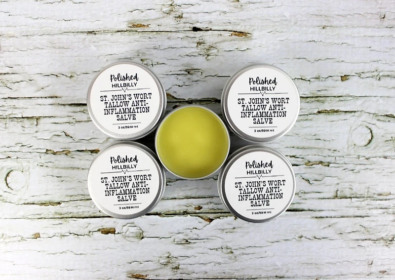 St. John's Wort Tallow Anti-Inflammation Salve 2oz