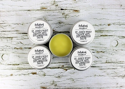 St. John's Wort Tallow Anti-Inflammation Salve 2oz