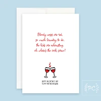 Roses Are Red Where's The Cork Screw / Card - Prairie Chick Prints