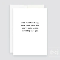 Roses Are Red I Fucking Hate You / Card - Prairie Chick Prints