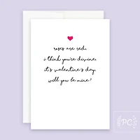 Roses Are Red Will You Be Mine / Card - Prairie Chick Prints